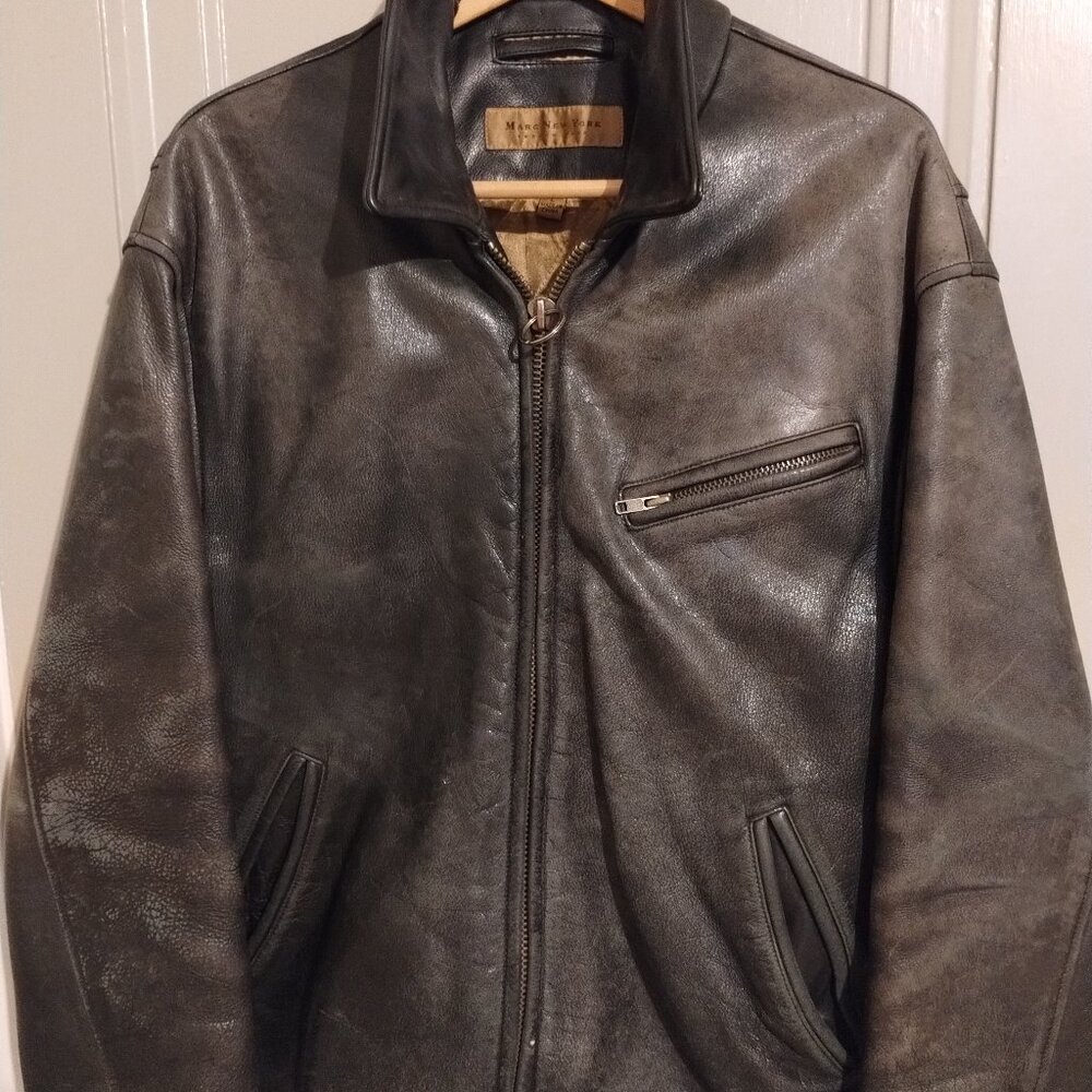 Leather Bomber Jacket